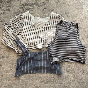 Summer Shirt Set (3 - Sabo Skirt, Tobi, Hollister)